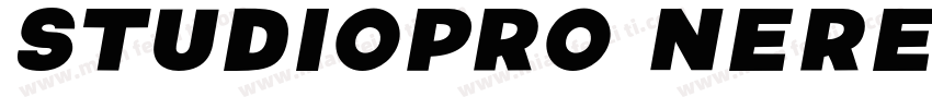 StudioPro Neretto Re字体转换